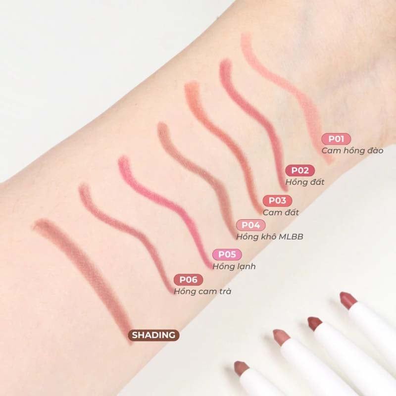 Chì Kẻ Viền Môi, Tạo Khối Môi 2 Đầu Dearmay 2In1 Plumpy Lip Liner 0.46g