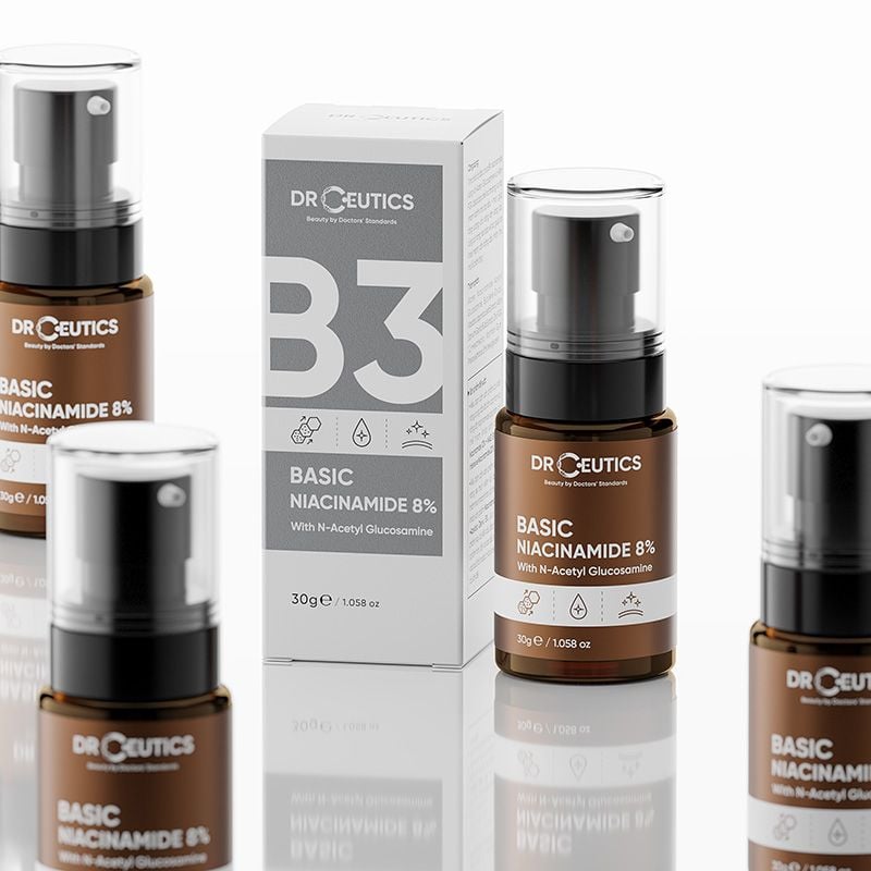 Serum DrCeutics Giảm Thâm, Sáng Da & Kiềm Dầu Basic Niacinamide 8% 30g