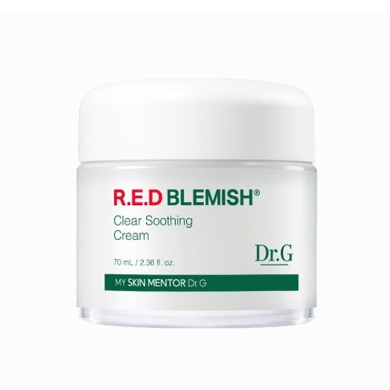 Kem Dưỡng Ẩm Làm Dịu Da, Hỗ Trợ Phục Hồi Và Giảm Đỏ Da Dr.G R.E.D Blemish Clear Soothing Cream 70ml