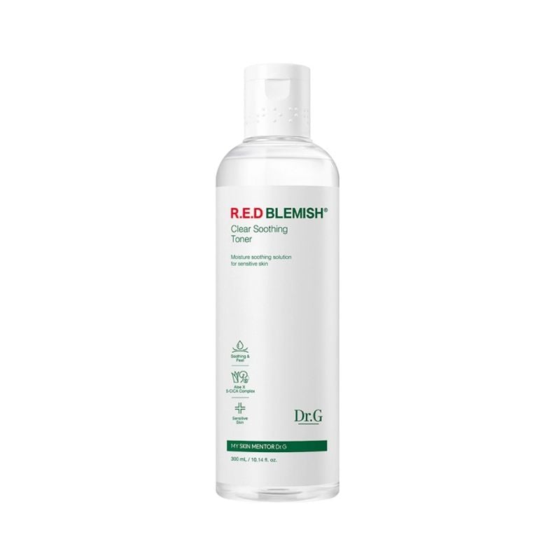 Nước Hoa Hồng Dưỡng Ẩm Làm Dịu Da Mẩn Đỏ Dr.G R.E.D Blemish Clear Soothing Toner 300ml