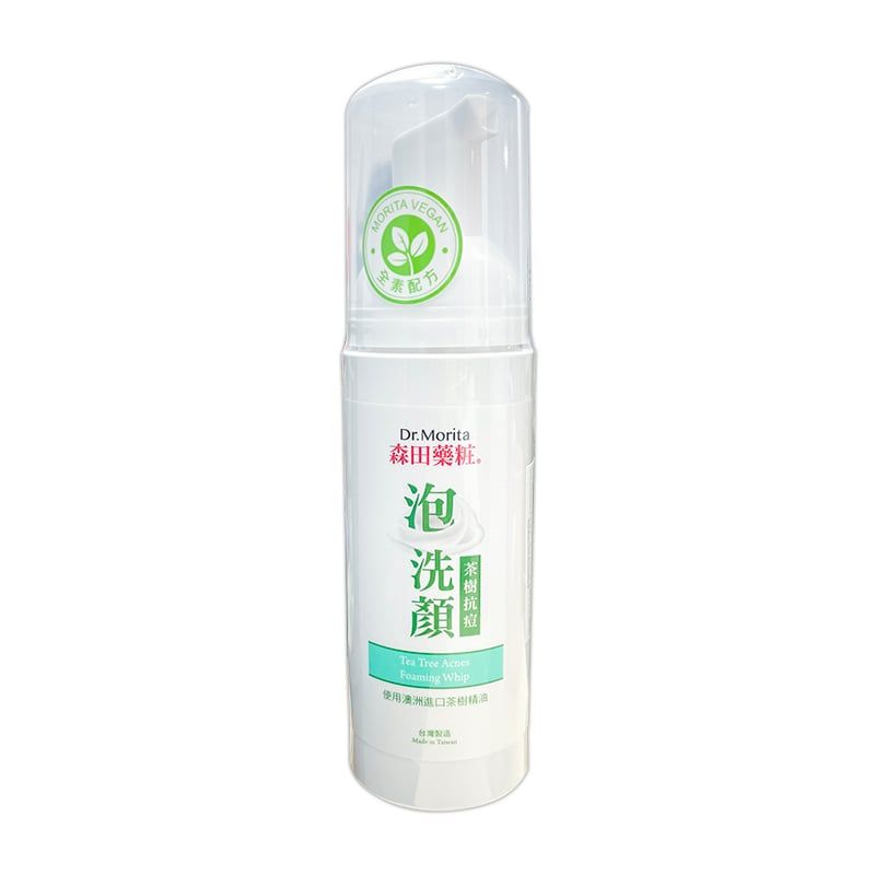 Sữa Rửa Mặt Tự Tạo Bọt Hỗ Trợ Giảm Mụn Chiết Xuất Tràm Trà Dr.Morita Tea Tree Acnes Foaming Whip 145ml