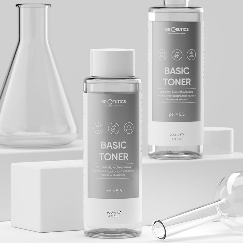 Nước Hoa Hồng DrCeutics Cấp Ẩm Cho Da Dầu Basic Toner 200ml