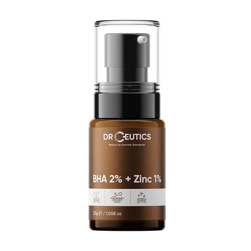 Serum Tinh Chất Dưỡng Hỗ Trợ Giảm Mụn, Kiểm Soát Dầu Nhờn DrCeutics BHA 2%+ Zinc 1% 30g