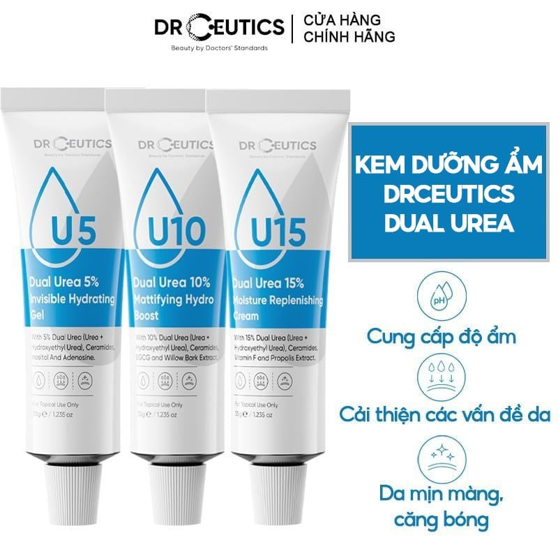 Kem Dưỡng Ẩm, Cải Thiện Làn Da DrCeutics Dual Urea 5%, 10%, 15%