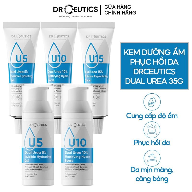 Kem Dưỡng Ẩm, Cải Thiện Làn Da DrCeutics Dual Urea 5%, 10%, 15%