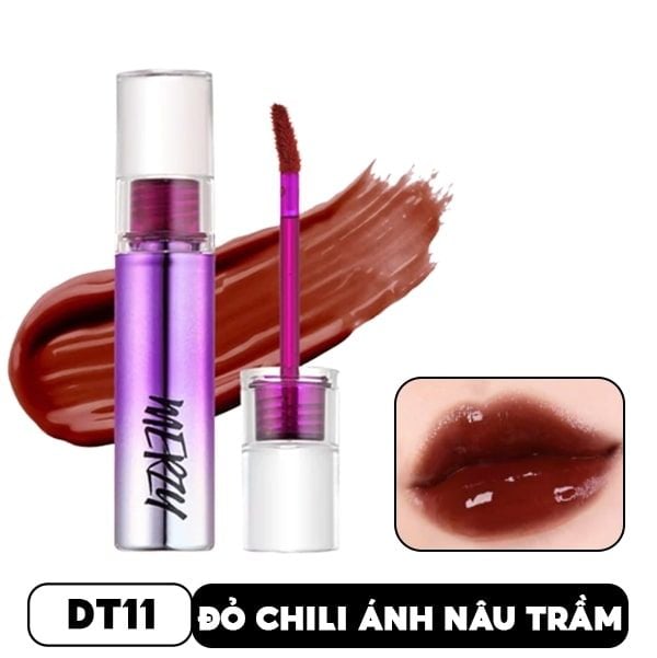 [Màu 1-11] Son Tint Bóng Siêu Lì, Cho Đôi Môi Căng Mọng Merzy Aurora Dewy Tint 5.5g