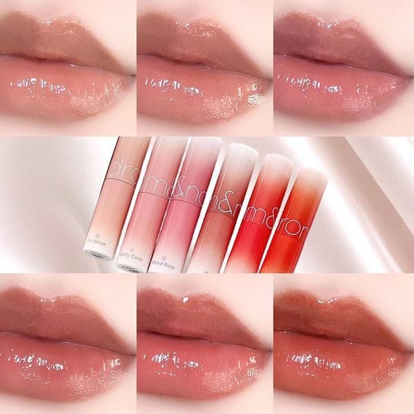  [DUSTY ON THE NUDE] Son Dưỡng Dạng Thỏi Có Màu Thuần Chay Romand Glasting Melting Balm 3.5g 