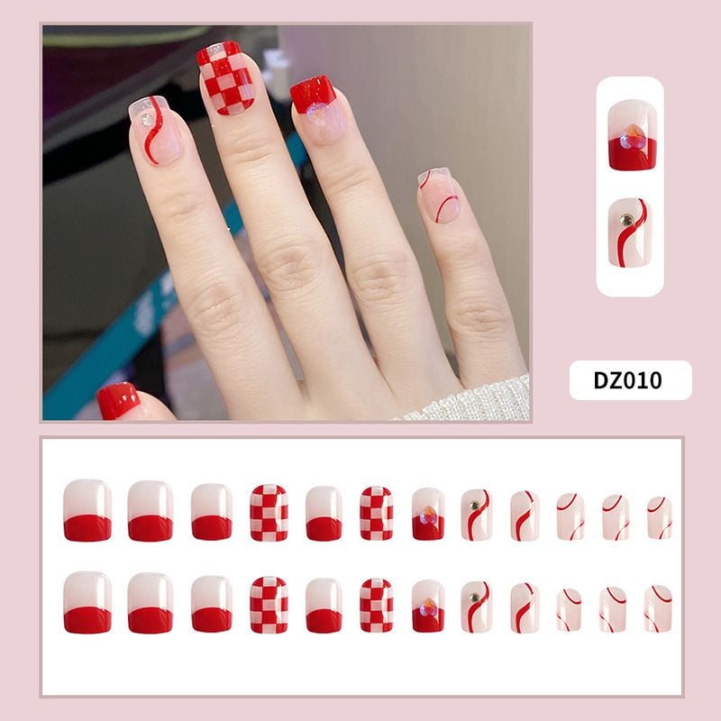 [NHẬP KHẨU] Hộp 24 Móng Tay Giả Siêu Bền Nhiều Họa Tiết Xinh Xắn TOOLA Nail Box (Kèm Keo, Dán Móng Tiện Dụng)