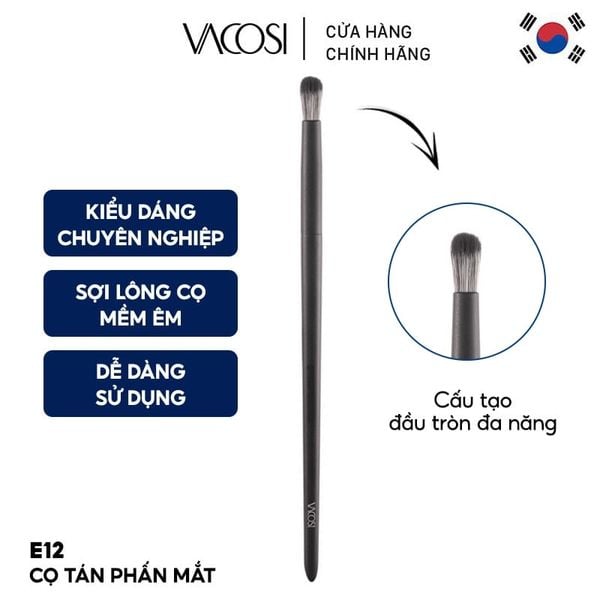  Cọ Tán Phấn Mắt Vacosi Crease Blender - E12 