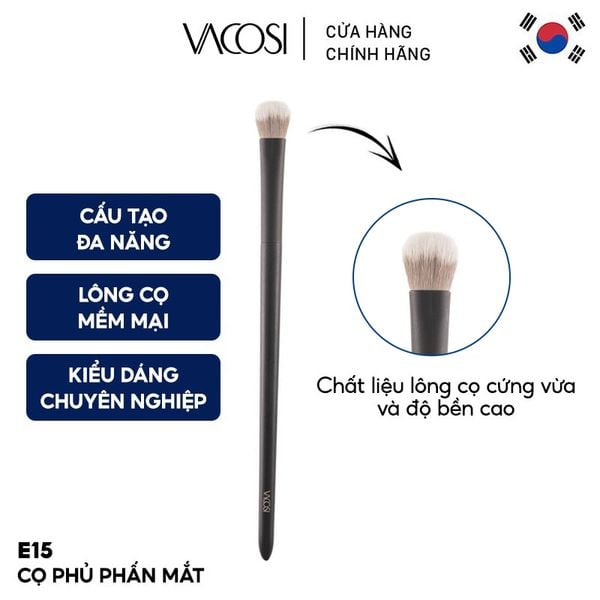  Cọ Phủ Phấn Mắt Vacosi Fluff Shadow Brush - E15 