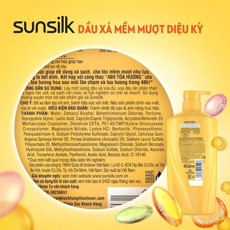 [320g] Dầu Xả Sunsilk Mềm Mượt Diệu Kỳ & Óng Mượt Rạng Ngời