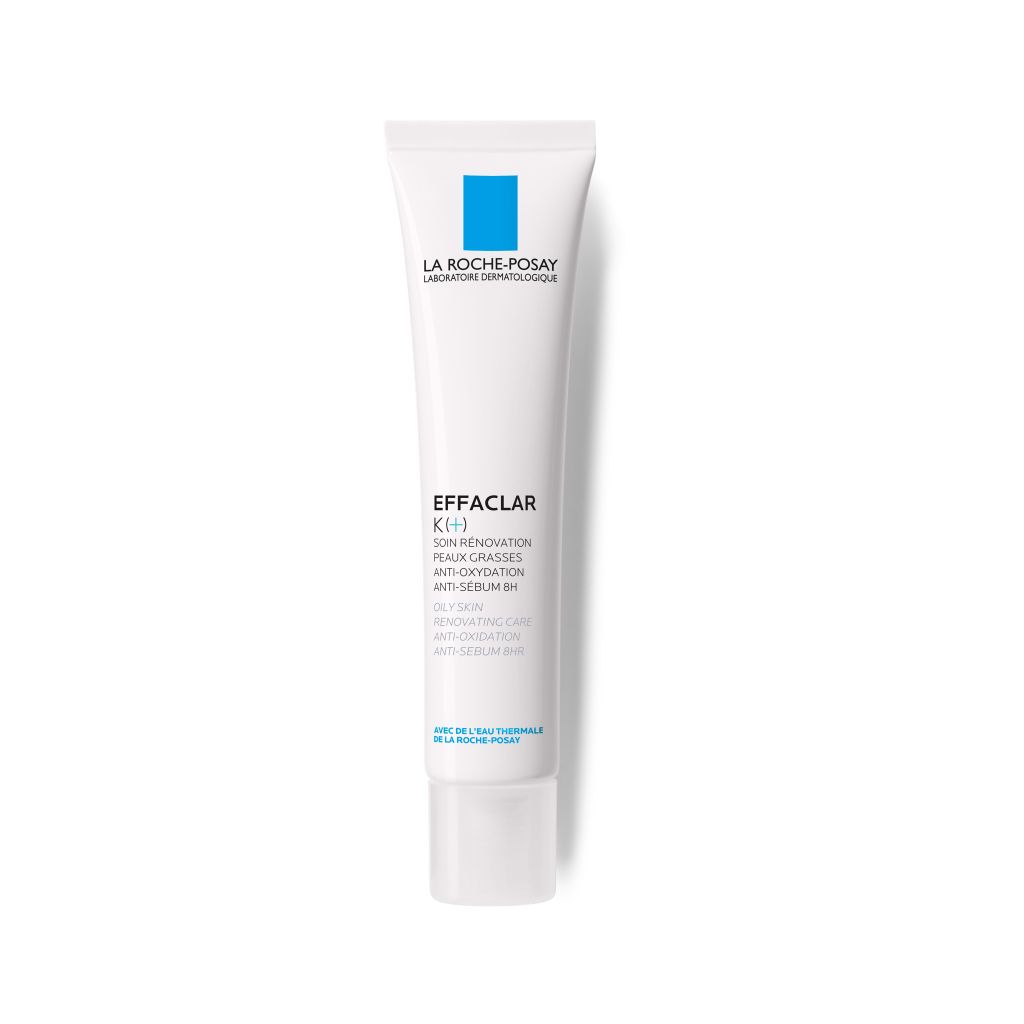 Kem Dưỡng La Roche-Posay Cải Thiện Mụn Đầu Đen, Bóng Nhờn Effaclar K+ Oily Skin Renovating Care Anti-Oxidant Anti-Sebum 8hr 40ml