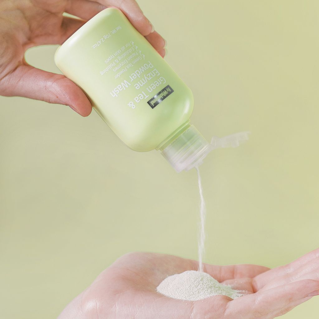 Bột Rửa Mặt Wishtrend Trà Xanh Nhẹ Dịu By Green Tea & Enzyme Powder Wash 70g