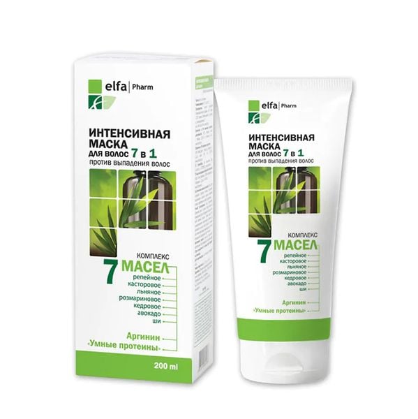  [200ml] Mặt Nạ Ủ Tóc Hỗ Trợ Giảm Rụng Tóc 7 Trong 1 Elfa Pharm 