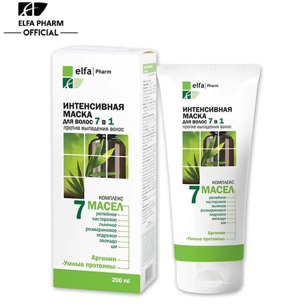  [200ml] Mặt Nạ Ủ Tóc Hỗ Trợ Giảm Rụng Tóc 7 Trong 1 Elfa Pharm 