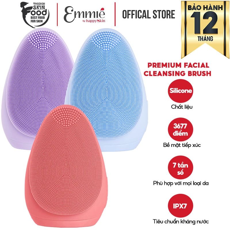 Máy Rửa Mặt Emmié By Happy Skin Premium Facial Cleansing Brush