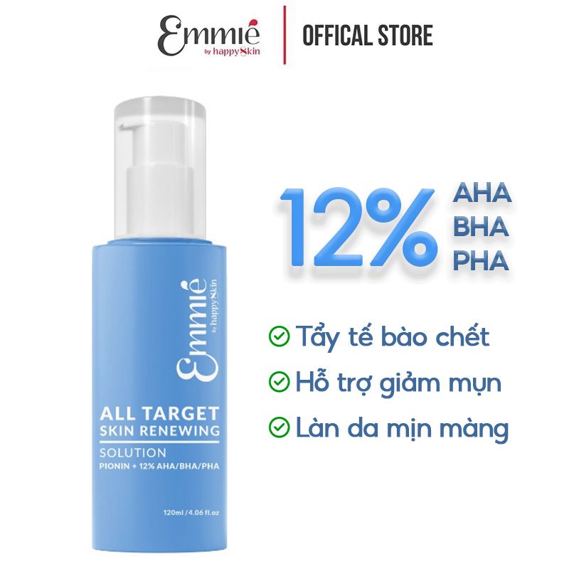 Dung Dịch Tẩy Tế Bào Chết Emmié By Happyskin Pionin + 12% AHA/BHA/PHA 120ml