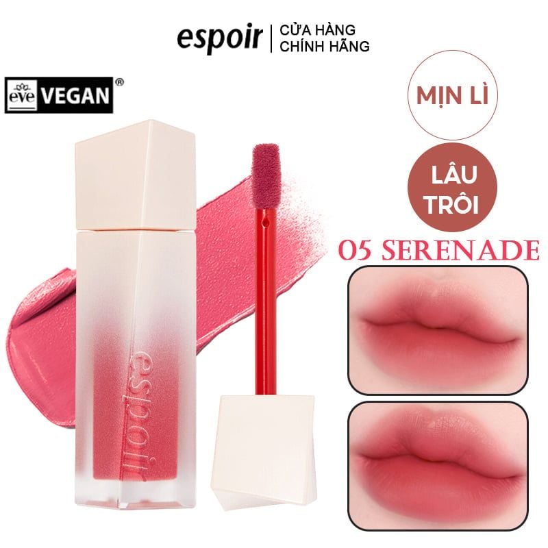 Son Kem Lì Thuần Chay Espoir Couture Lip Tint Blur Velvet #05 Serenade 5.5g