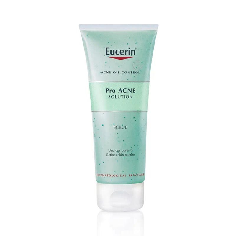 Tẩy Tế Bào Chết Eucerin Hỗ Trợ Giảm Dầu, Hạn Chế Mụn Acne-Oil Control Pro Acne Solution Scrub 100ml