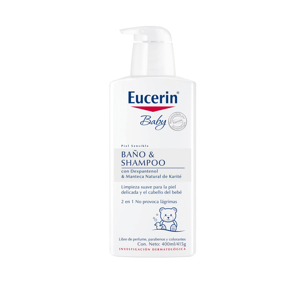 Dầu Gội & Tắm Cho Bé Eucerin Baby Piel Sensible Bano Shampoo 400ml