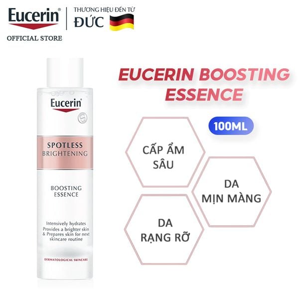  Nước Dưỡng Eucerin Cấp Ẩm, Hỗ Trợ Làm Sáng Da Even Skin Spotless Brightening Boosting Essence 100ml 