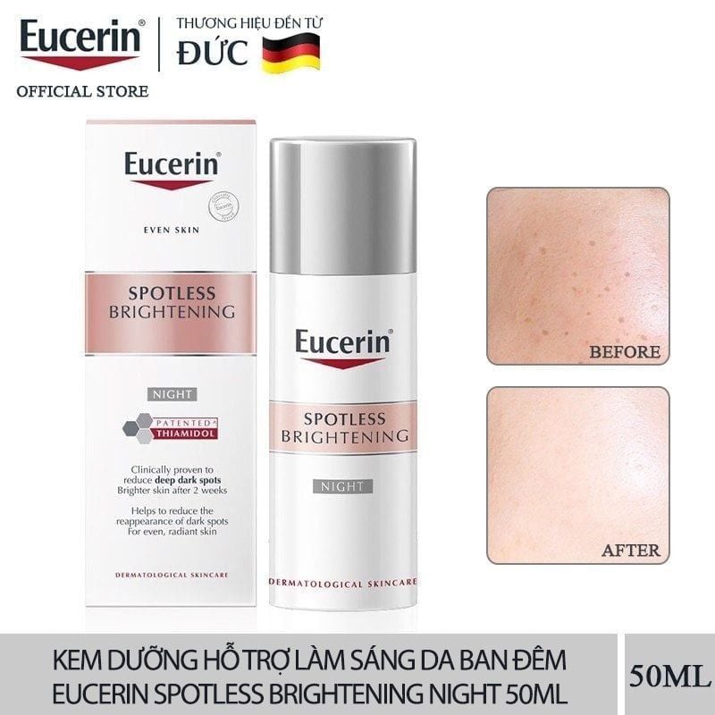 Kem Dưỡng Eucerin Hỗ Trợ Làm Sáng Da Ban Đêm Spotless Brightening Night 50ml