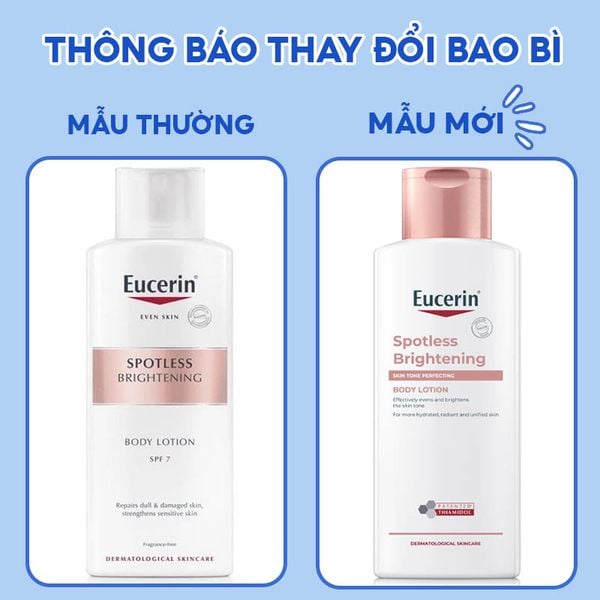  Sữa Dưỡng Thể Eucerin Hỗ Trợ Làm Trắng Da Spotless Brightening Skin Tone Perfecting Body Lotion 250ml 