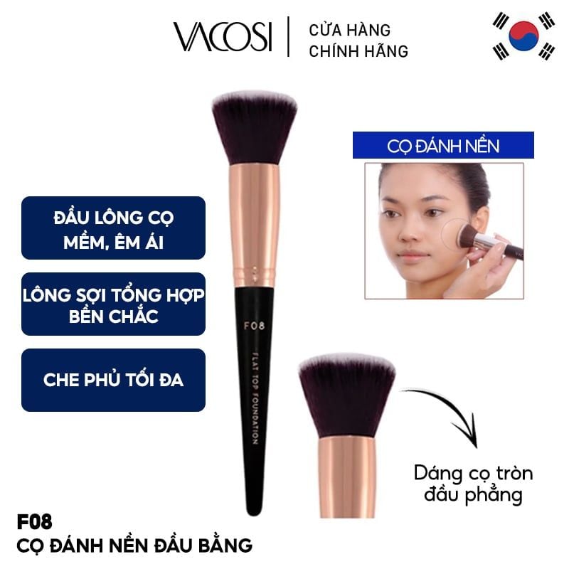 Cọ Đánh Nền Đầu Bằng Vacosi - F08