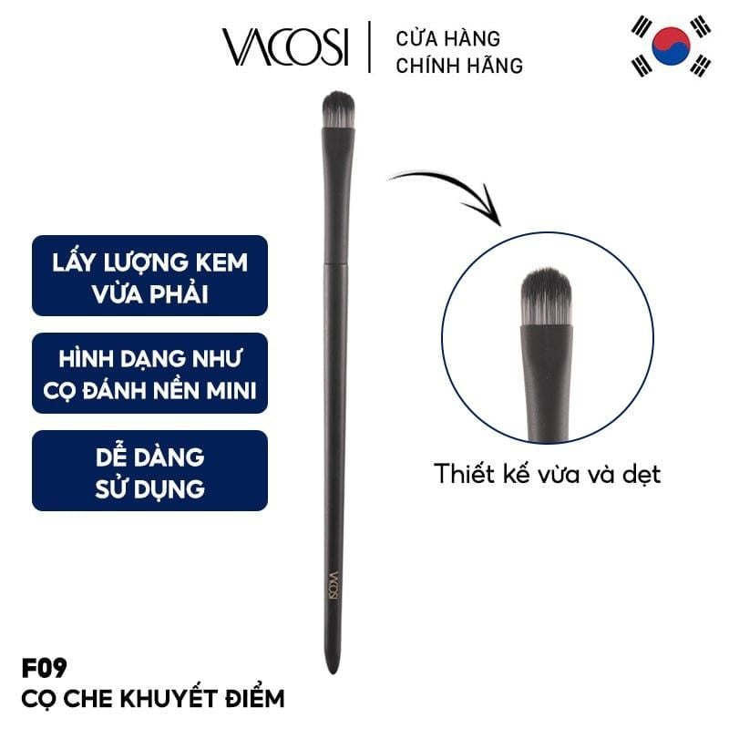 Cọ Che Khuyết Điểm Vacosi Concealer Brush - F09