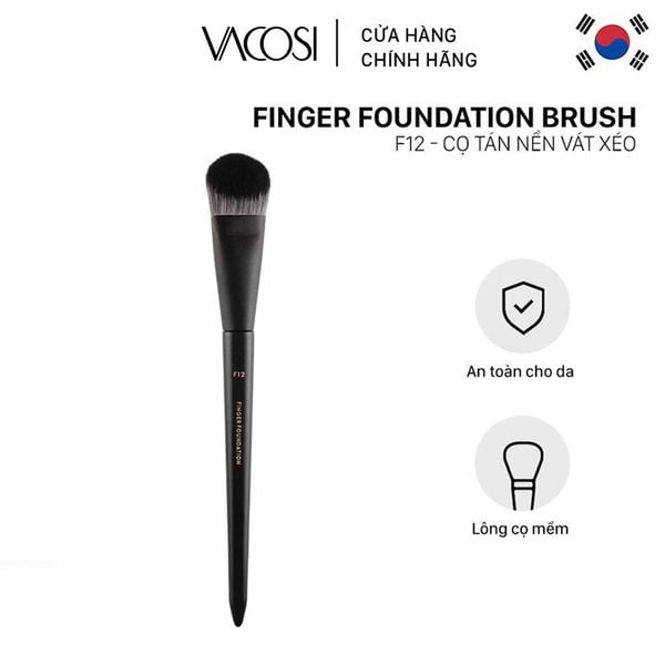  Cọ Tán Nền Vát Xéo Vacosi Finger Foundation Brush - F12 
