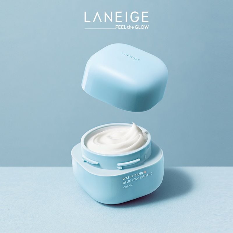 Kem Dưỡng Ẩm Làm Dịu, Hỗ Trợ Phục Hồi Cho Da Thường, Da Khô Laneige Water Bank Blue Hyaluronic Cream For Normal To Dry Skin 50ml