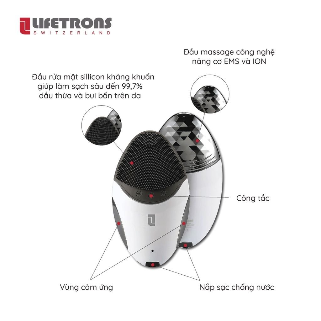 Máy Rửa Mặt Và Nâng Cơ Lifetrons CMD-100