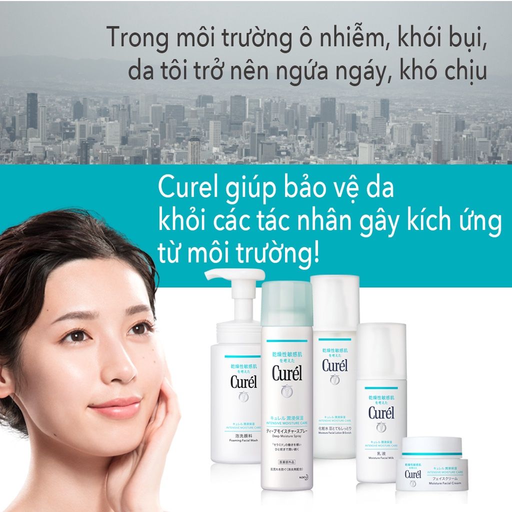 Gel Tẩy Trang Cấp Ẩm Chuyên Sâu Curél Intensive Moisture Care Makeup Cleansing Gel 130g