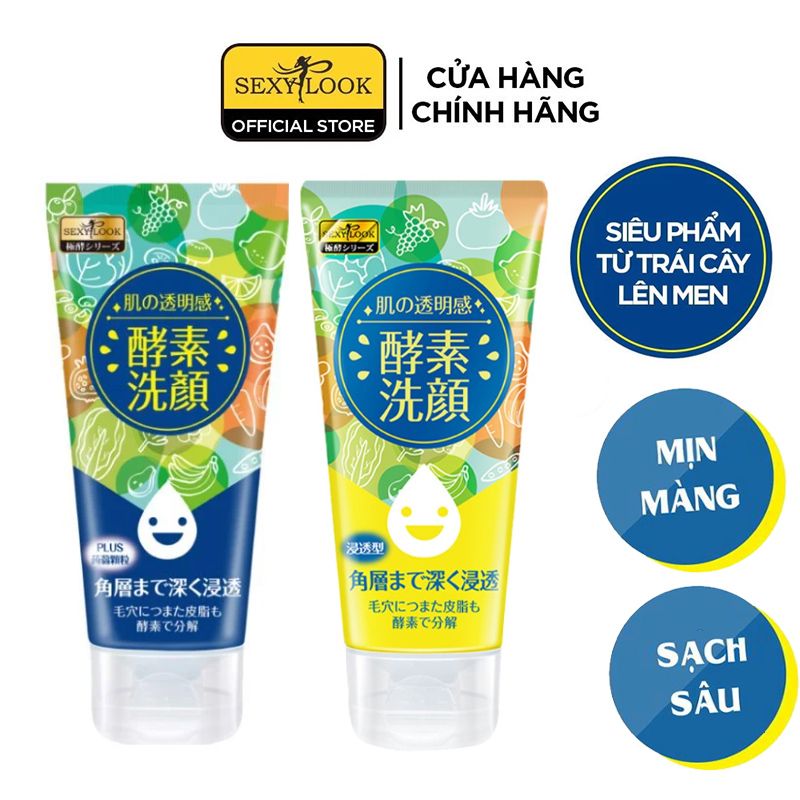 Sữa Rửa Mặt Lên Men Làm Sạch Sâu, Hỗ Trợ Dưỡng Da Trắng Sáng Sexylook Facial Cleanser 120g #DƯỠNG TRẮNG GIẢM THÂM