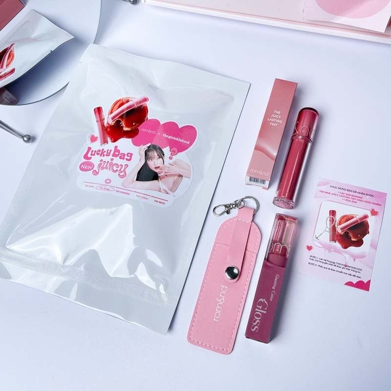 [Độc Quyền Thegioiskinfood] Túi Mù Son Môi Lucky Bag Romand The New Juicy - Mua 1 Được 4