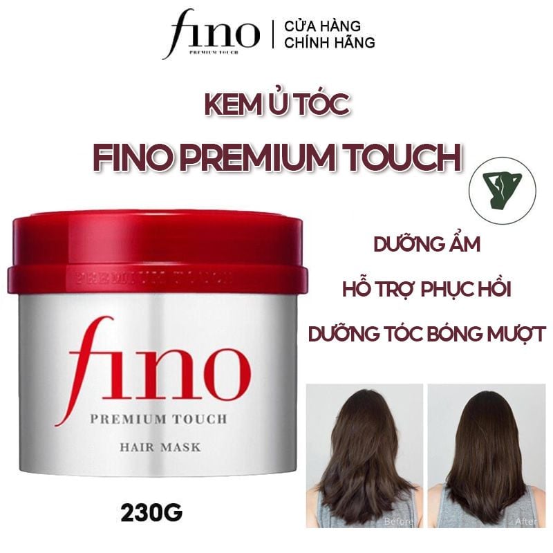 Kem Ủ Tóc Dưỡng Ẩm, Hỗ Trợ Cải Thiện Tóc Hư Tổn Fino Premium Touch 230g