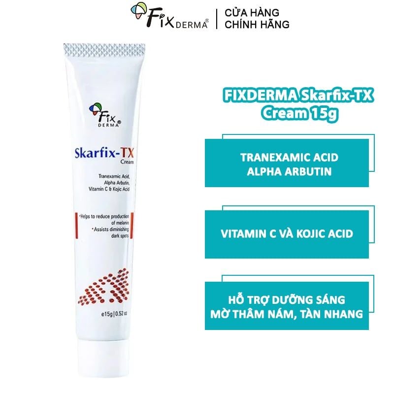 Kem Dưỡng Mờ Thâm Nám, Tàn Nhang FIXDERMA Skarfix-TX Cream 15g