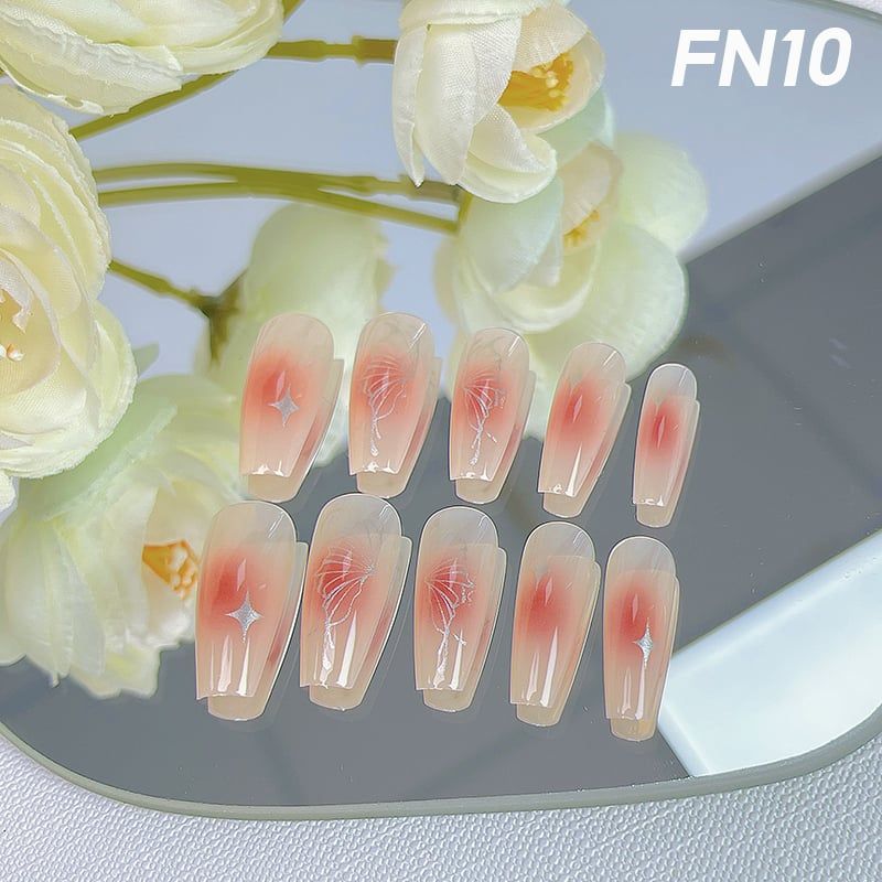 [NHẬP KHẨU] Hộp 24 Móng Tay Giả Siêu Bền Nhiều Họa Tiết Xinh Xắn UNK Nail Box (Kèm Keo, Dán Móng Tiện Dụng)