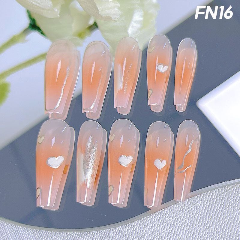 [NHẬP KHẨU] Hộp 24 Móng Tay Giả Siêu Bền Nhiều Họa Tiết Xinh Xắn UNK Nail Box (Kèm Keo, Dán Móng Tiện Dụng)