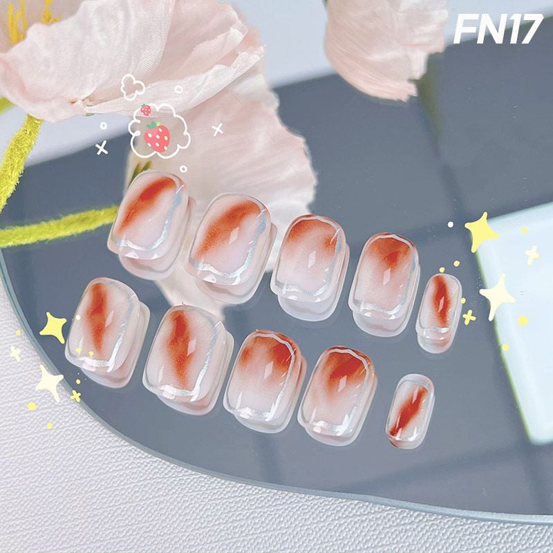 [NHẬP KHẨU] Hộp 24 Móng Tay Giả Siêu Bền Nhiều Họa Tiết Xinh Xắn TOOLA Nail Box (Kèm Keo, Dán Móng Tiện Dụng)