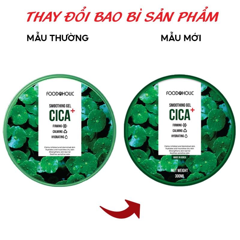 Gel Dưỡng Cấp Ẩm, Làm Dịu Da, Phục Hồi Tóc Mềm Mượt Foodaholic Soothing Gel 300ml