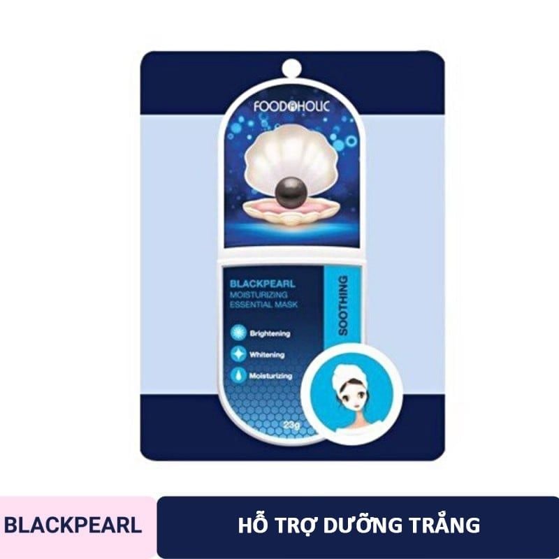 Măt Nạ Giấy Dưỡng Âm, Hỗ Trợ Dưỡng Trắng Da Hàn Quốc Foodaholic Essential Mask (Vitamin A, B, C, D, E, K, Ngọc Trai, Tổ Yến) 23g