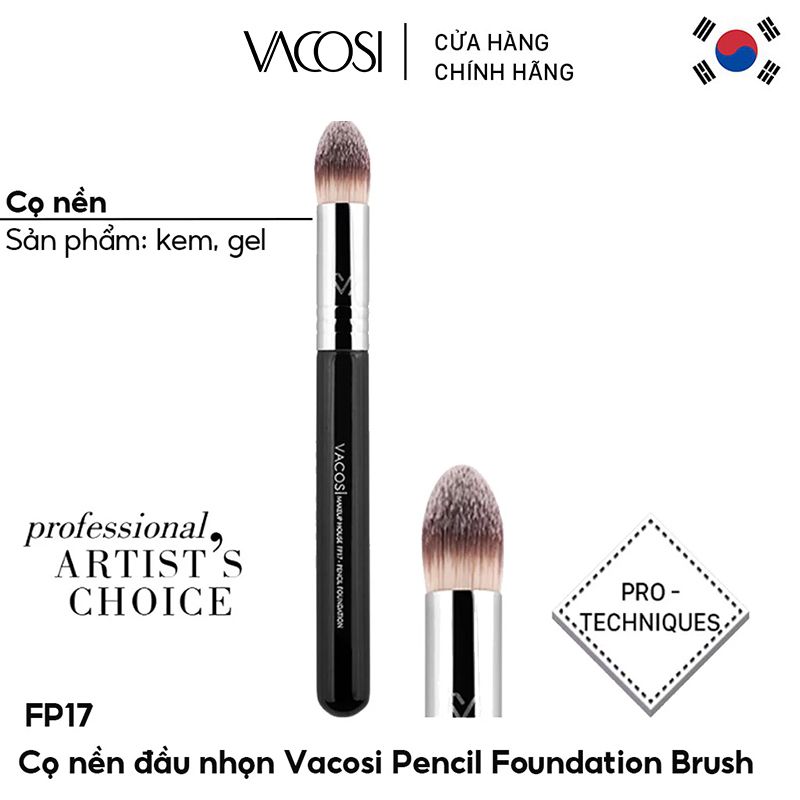 Cọ Nền Đầu Nhọn Vacosi Pencil Foundation Brush - FP17