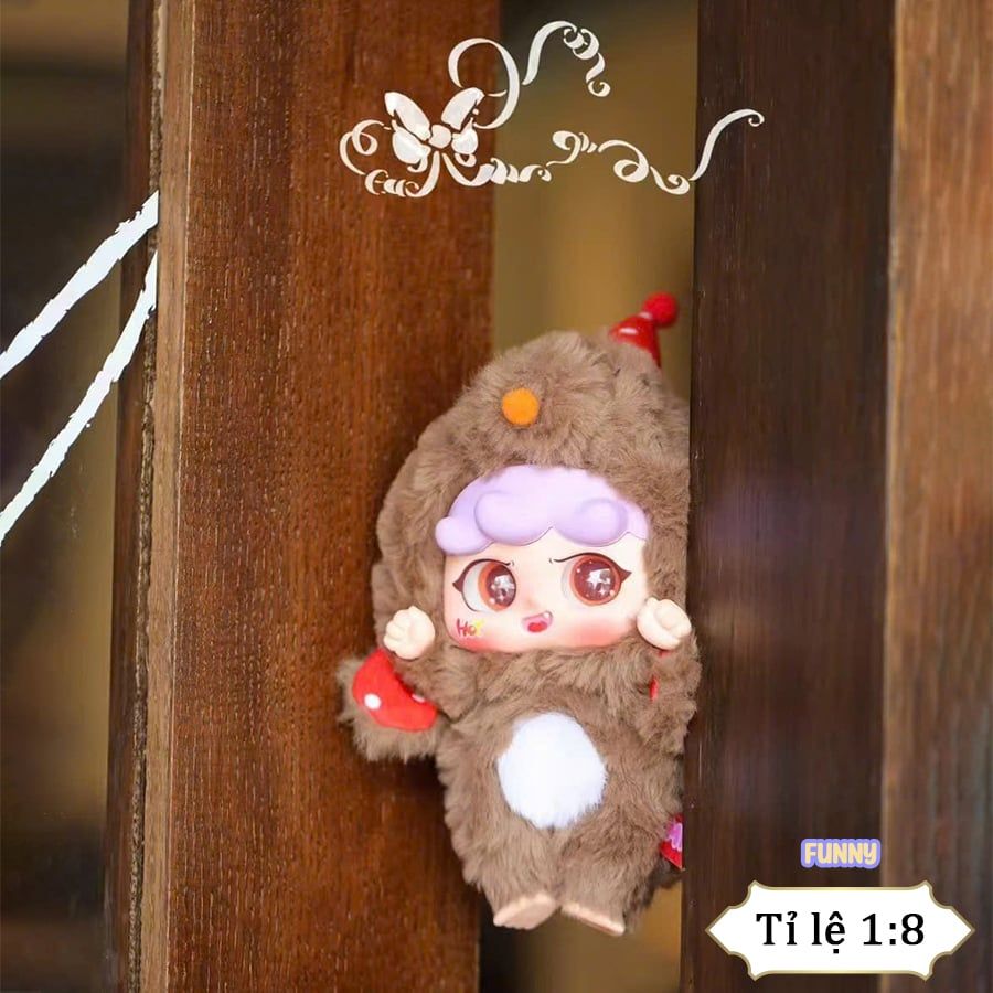 Móc Khóa Gấu Bông Happy Ghost Migo Funny Plush Pendant Blind Box - QZ228
