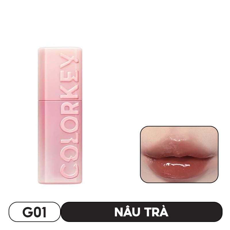 Son Bóng Gương Bền Màu, Lâu Trôi Colorkey Light Chaser Lip Plumping Gloss 1.7g