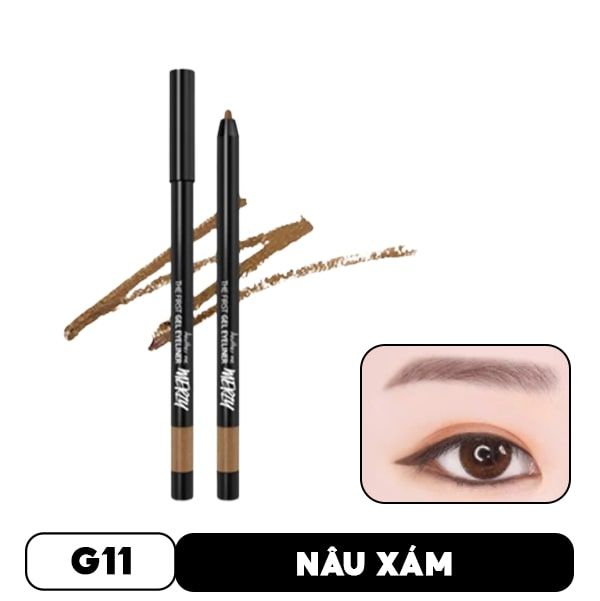 [Màu 1-14] Chì Kẻ Mắt Dạng Gel Lâu Trôi Merzy The First Gel Eyeliner 0.5g