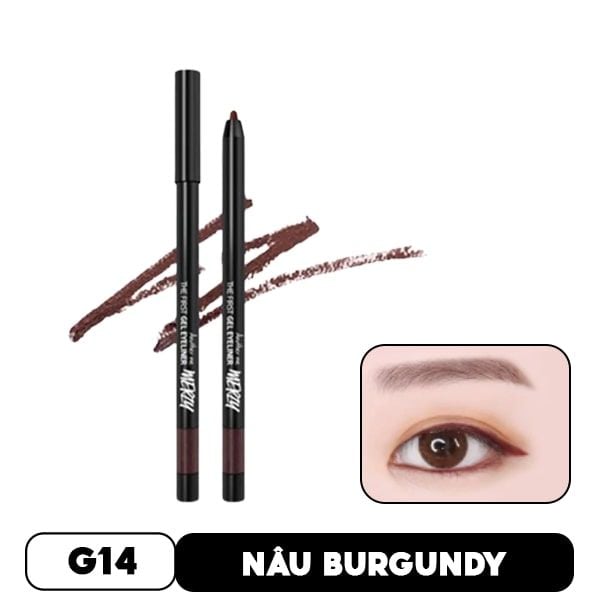 [Màu 1-14] Chì Kẻ Mắt Dạng Gel Lâu Trôi Merzy The First Gel Eyeliner 0.5g