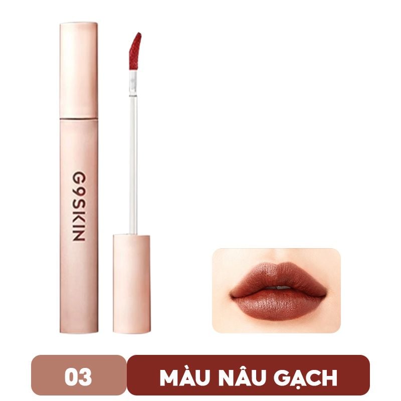 [Màu 1-6] Son Kem Lì, Siêu Mịn Mượt, Lên Màu Chuẩn G9Skin First V-Fit Velvet Tint