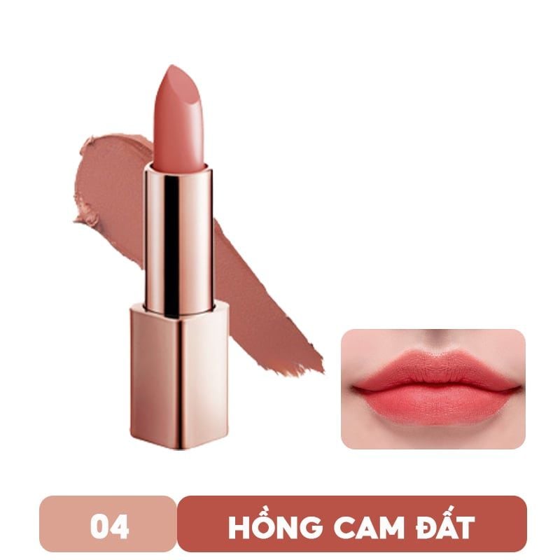 [Màu 1-8] Son Thỏi Lì Chất Siêu Mịn, Vỏ Vàng Cao Cấp G9Skin First V-Fit Lipstick