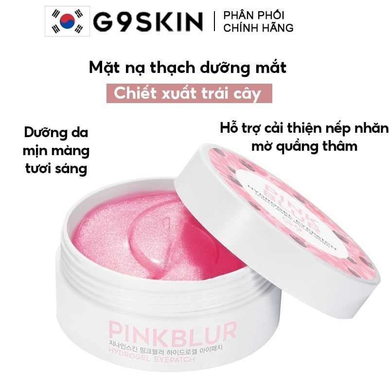 Mặt Nạ Thạch Dưỡng Mắt, Cải Thiện Nếp Nhăn G9SKIN Pink Blur Hydrogel Eye Patch 100g